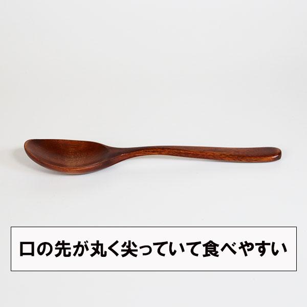 木製 スプーン 食洗機対応 5本 セット カレースプーン 漆塗り 18.5cm