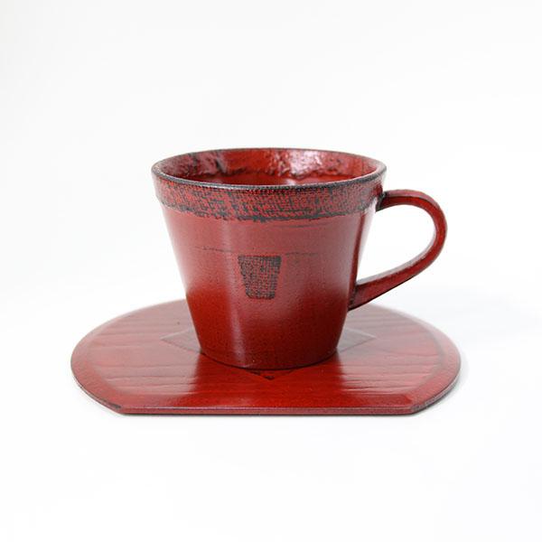 輪島塗 カップ&ソーサー 本漆塗り 木製 グリーン 1客