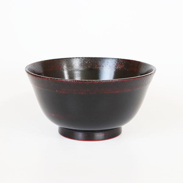 お椀 汁椀 木製 羽反り 布貼り 曙 黒 漆器 漆塗り 400ml お碗 味噌汁
