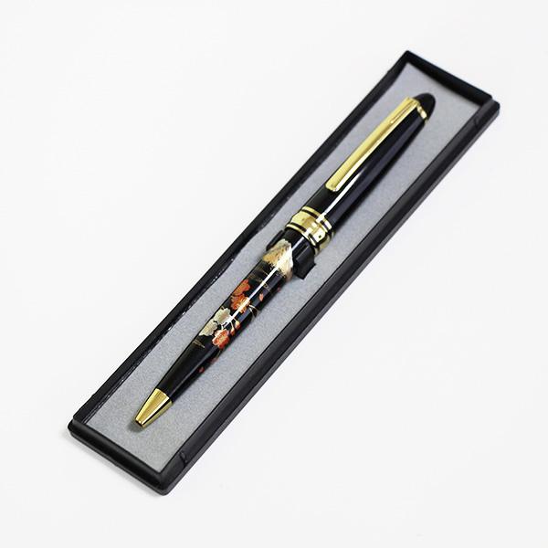 蒔絵 ボールペン 富士に桜 ノック式 漆器 和風 ギフト プレゼント 記念