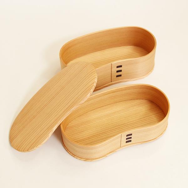 曲げわっぱ 曲げわっぱ弁当箱 日本製 はんごう 2段 890ml 大館工芸社