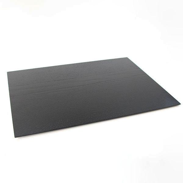 木製 ランチョンマット トレー トレイ 漆塗り 黒 長角 39cm 漆器 お膳