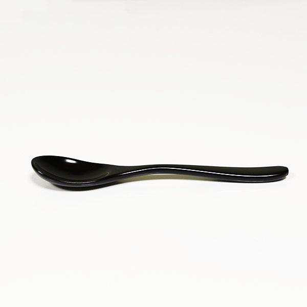 木製 スプーン 漆塗り カレースプーン 溜 1本 漆器 18cm 大きい 木の