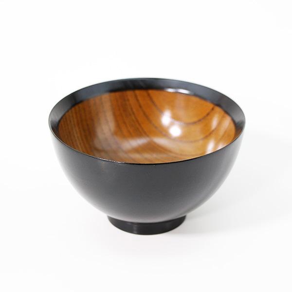 お椀 汁椀 木製 兼六 黒 漆器 漆塗り 300ml お碗 味噌汁 スープボウル