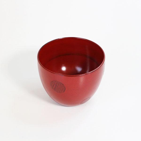 お椀 汁椀 木製 水玉 根来塗り 漆器 漆塗り 350ml お碗 味噌汁 スープ