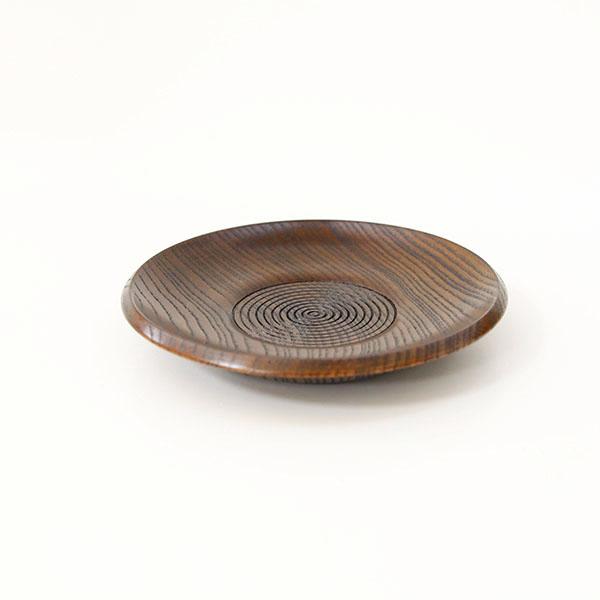 茶托 木製 百合型 漆器 漆塗り 茶たく コースター 茶受け 和食器