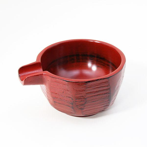 片口 木製 漆器 はつり 根来 漆塗り 250ml 酒器 日本酒 鉢 小鉢