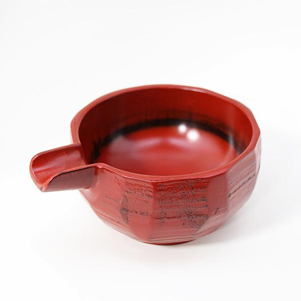 片口 木製 漆器 はつり 根来 漆塗り 400ml 酒器 日本酒 鉢 大きい