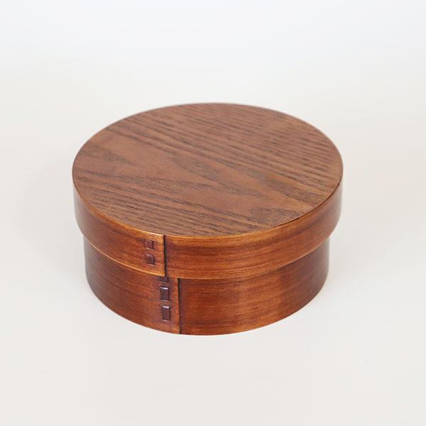 曲げわっぱ 弁当箱 バンド付き 漆塗り 丸型 一段 木製 わっぱ 曲げわっぱ 曲げわっぱ弁当箱 漆塗り 丸 大 700ml お弁当箱 弁当箱