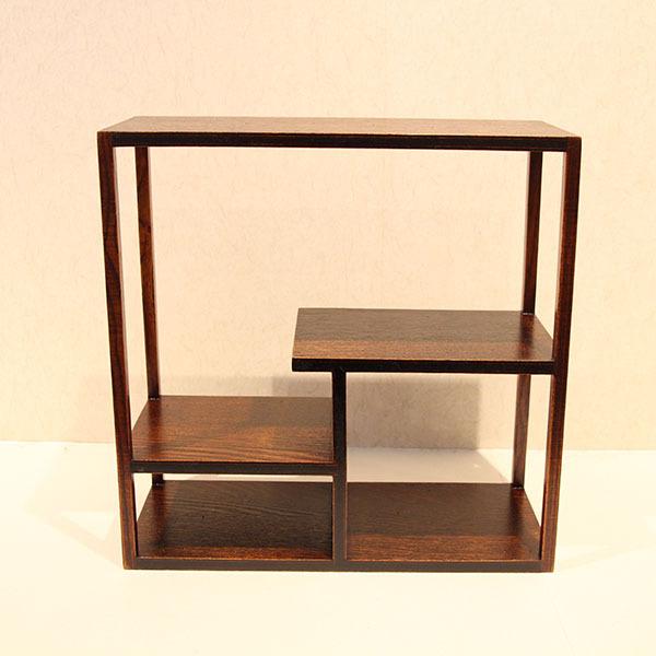 飾り棚 角 漆塗り 和風 和室 床の間 盆栽棚 木製 漆器 飾棚 飾り台