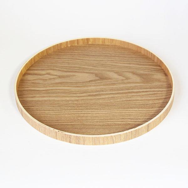 丸盆 木製 トレー トレイ お盆 30cm ナチュラル 木 食器 丸トレー