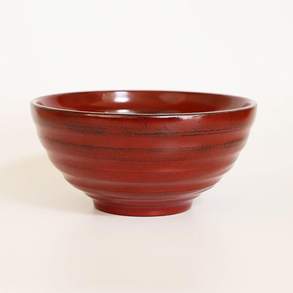 どんぶり 丼 器 丼鉢 木製 漆塗り 平ロクロ 根来 赤 天然木 漆器 800ml