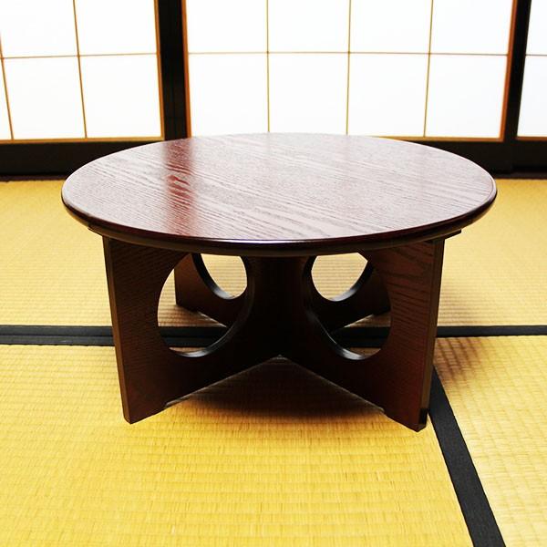 卓袱台 50cm 組み立て 木製 漆器 漆塗り ちゃぶ台 丸テーブル 座卓 :YMTY001:漆木屋 - 通販 - Yahoo!ショッピング