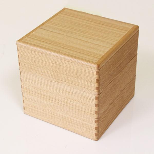 重箱 お重 おせち 定番 越前漆器 日本製 ６寸 ３段 白木塗タモ60三段重 