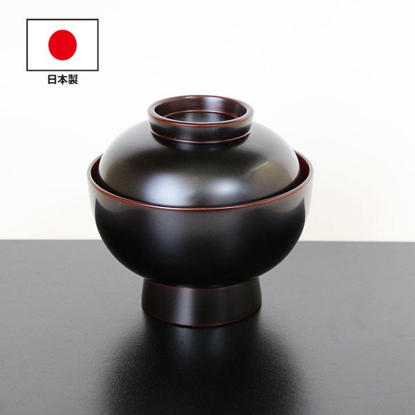 雑煮椀 祝椀 煮物椀 お椀 汁椀 蓋付 木製 日本製 溜内朱 畠中作 500ml