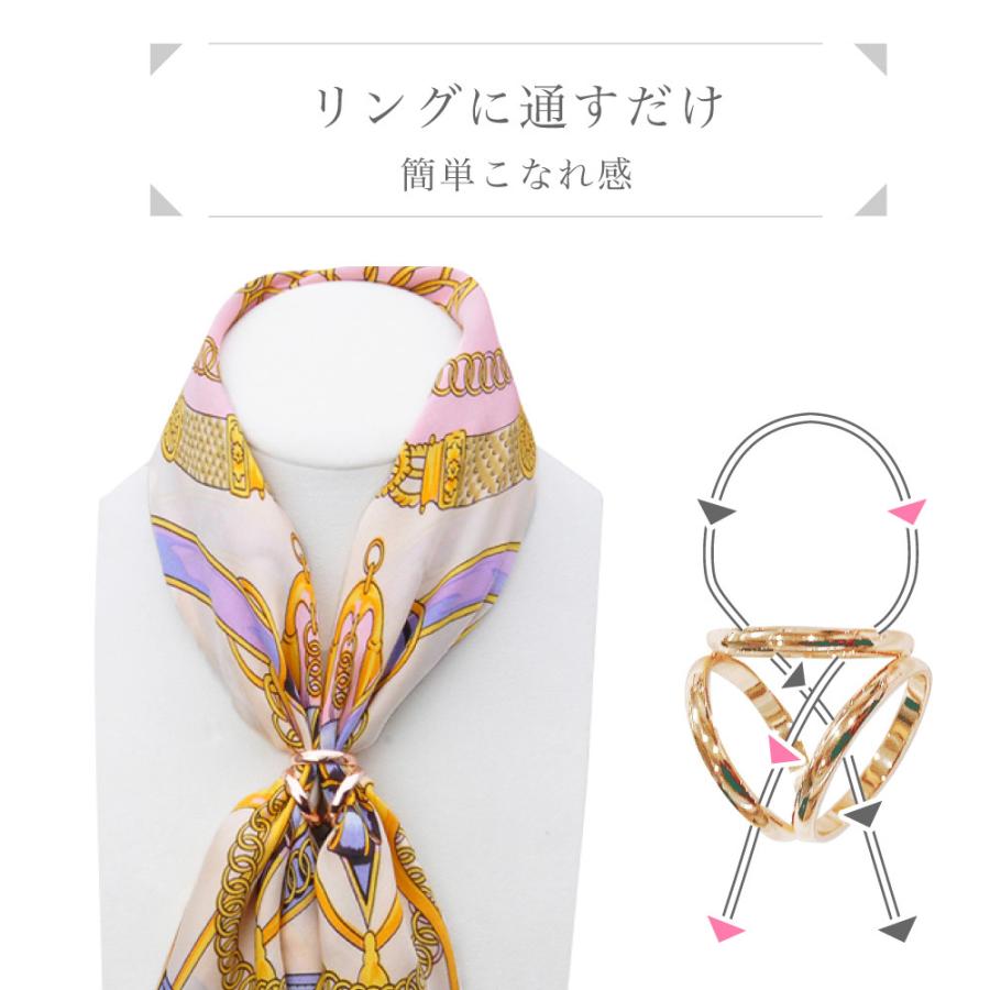 スカーフリング メール便送料無料 スカーフクリップ かわいい スカーフ