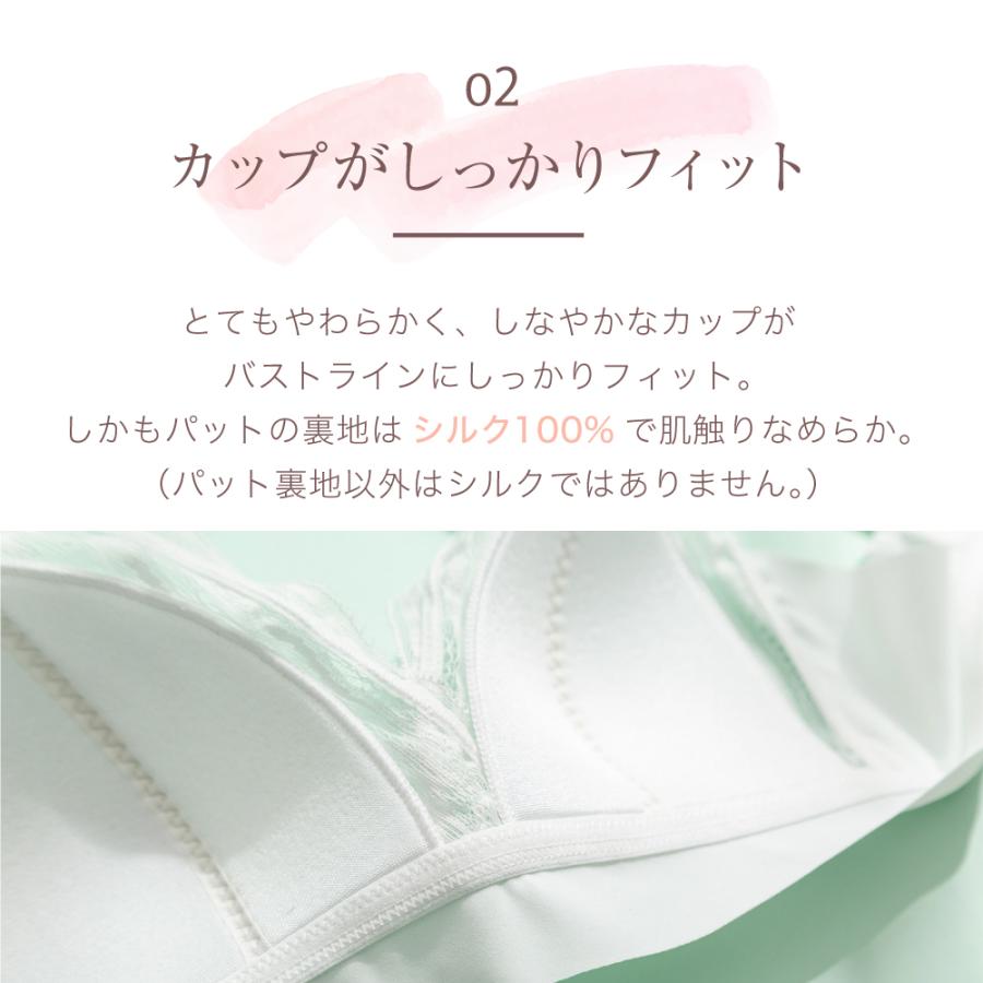 ブラジャー シルク レース フルカップ ワイヤレス ブラ メール便 ブラジャー シルク レース フルカップ ワイヤレス ブラ メール便