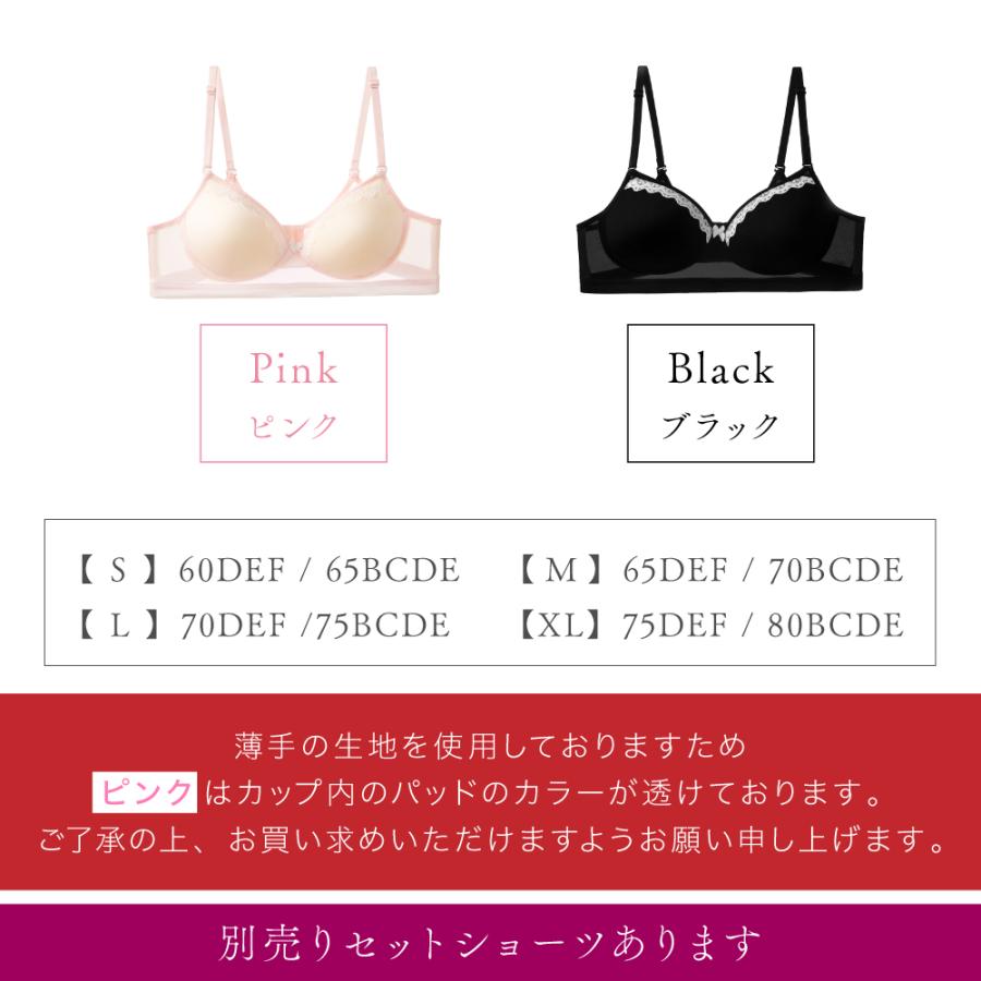 ブラジャー シルク 100% ブラ 送料無料 レース リボンセット