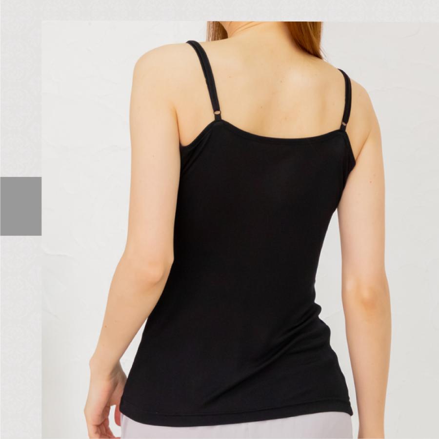 キャミソール シルク 100% メール便送料無料 インナー ショート丈