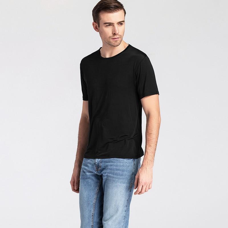 クルーネックtシャツ メール便送料無料 シルク 半袖 丸首 Silk シルク100 5色 インナーシャツ メンズ 絹 通気 抗菌 Smt1701 シルク専門店sil Vender 通販 Yahoo ショッピング