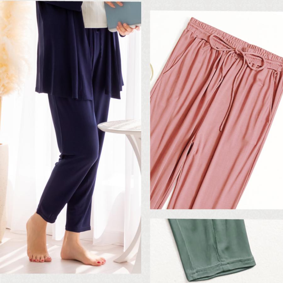 ルームパンツ 送料無料 シルク 100% silk ルームウェア パジャマ