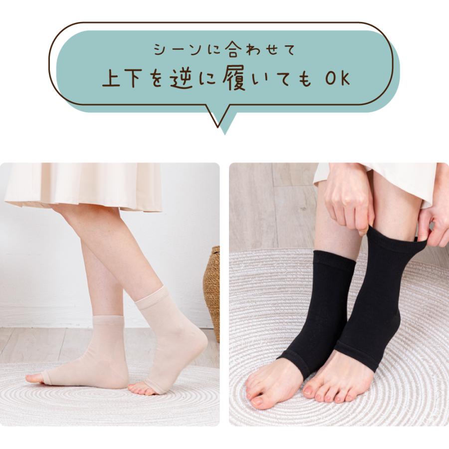 【もものたねさま専用】23.5【未使用】PELLICO 2足セット トゥレス シルク ソックス 靴下 2足セット レディース 送料無料