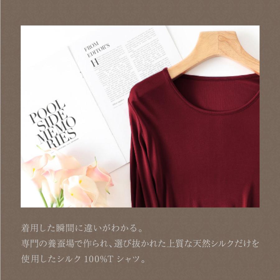 人気特価 シルク クルーネック Tシャツ メール便 送料無料 丸首 ネック 5色 シルク100 Silk100 レディース シンプル オシャレ 肌に優しい 再販 Dprd Jatimprov Go Id
