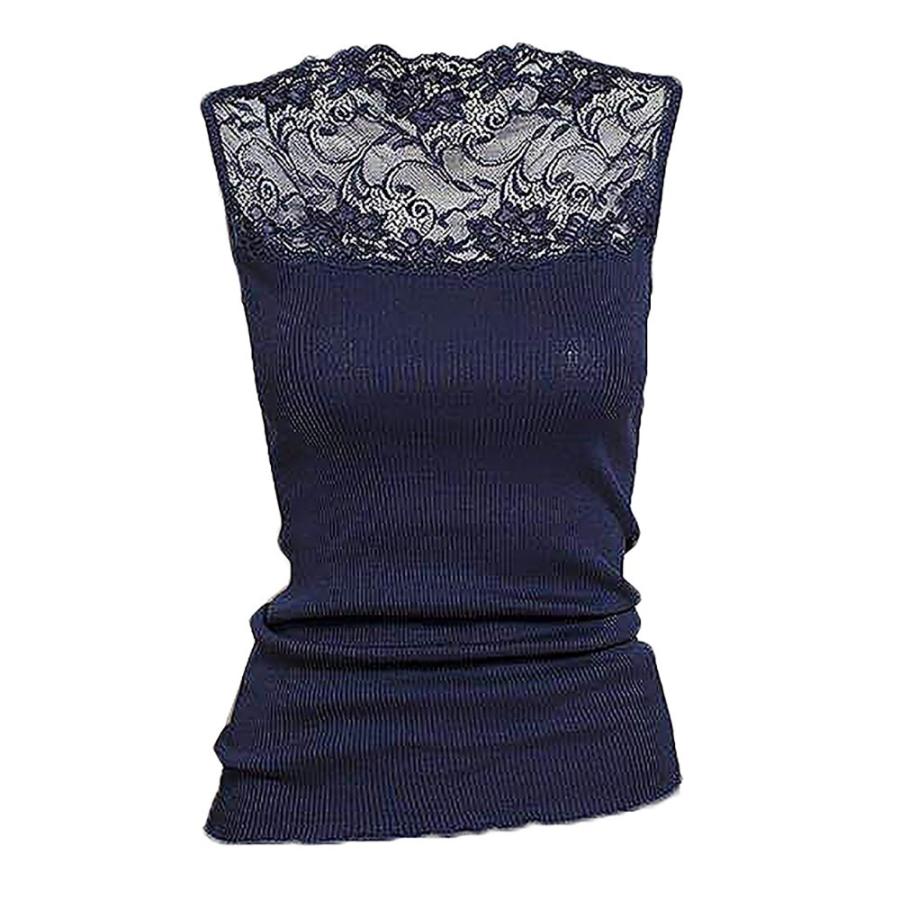 かぐれ　未使用タグ付き　コットンシルクノースリーブプルオーバー かぐれ 未使用タグ付き コットンシルクノースリーブプルオーバー