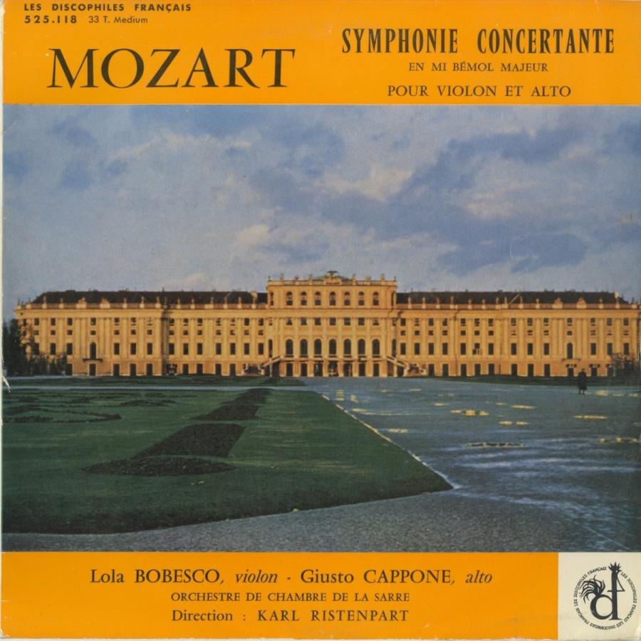 古いレコードモーツァルト 中古LPレコード＞モーツァルト：協奏交響曲K．364 : Silent