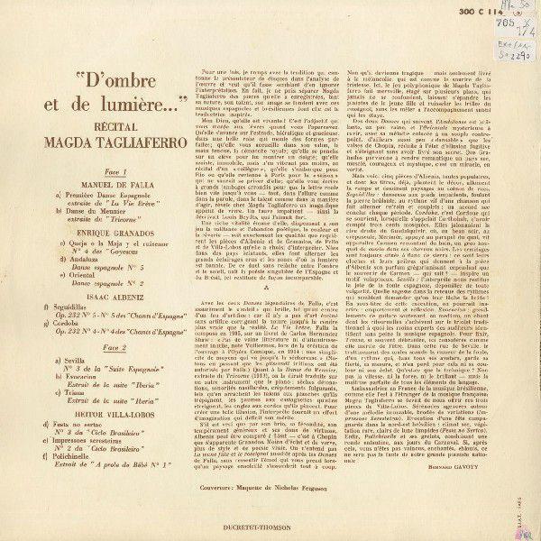 ＜中古LPレコード＞「Ｐｆリサイタル」ファリャ：スペイン舞曲，粉屋の踊り，グラナドス：アンダルーサ，オリエンタル，アルベニス，ヴィラ・ロボス（全１３曲）_1