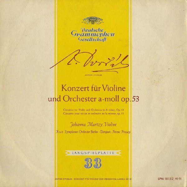 ＜中古LPレコード＞ドヴォルザーク：Ｖｎ協奏曲Ｏｐ．５３