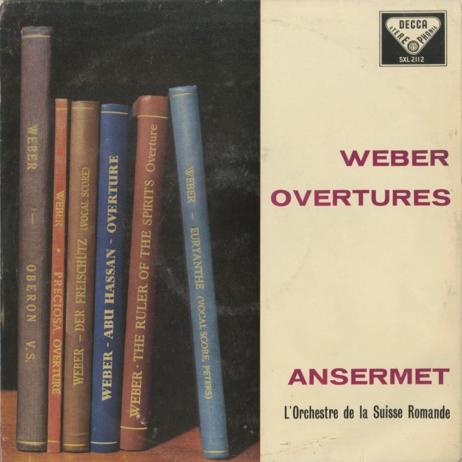 ＜中古クラシックLPレコード＞ウェーバー：序曲集/魔弾の射手，プレチオーザ，オーベロン，オイリアンテ，他/Ｅ.アンセルメ指揮スイス・ロマンドｏ.