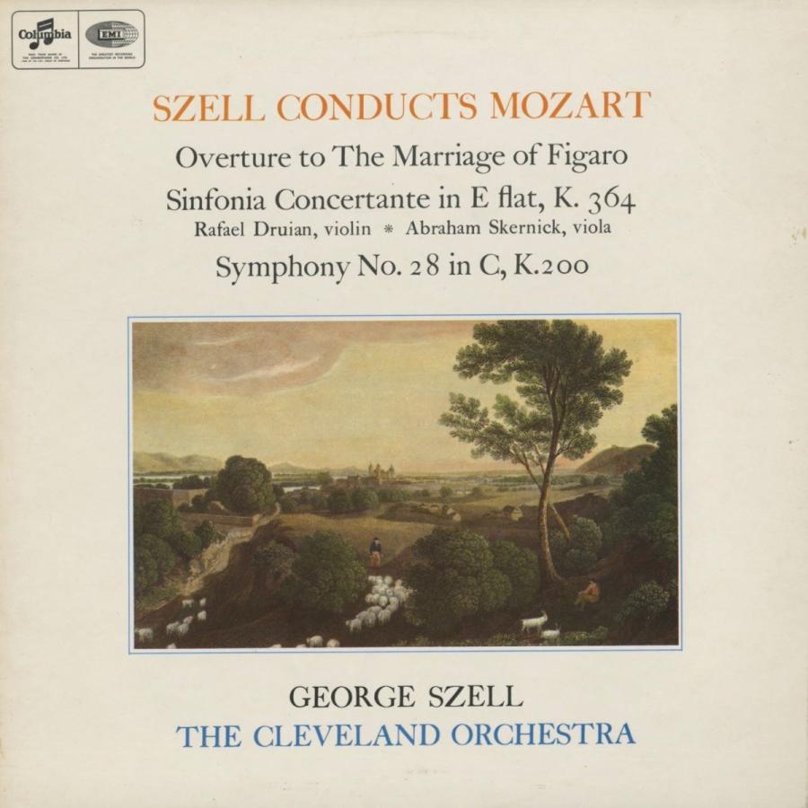 ＜中古クラシックLPレコード＞モーツァルト：フィガロ〜序曲，協奏交響曲K.364，交響曲28番K.200/Ｇ.セル指揮クリーブランドｏ.｜silent-tone-record