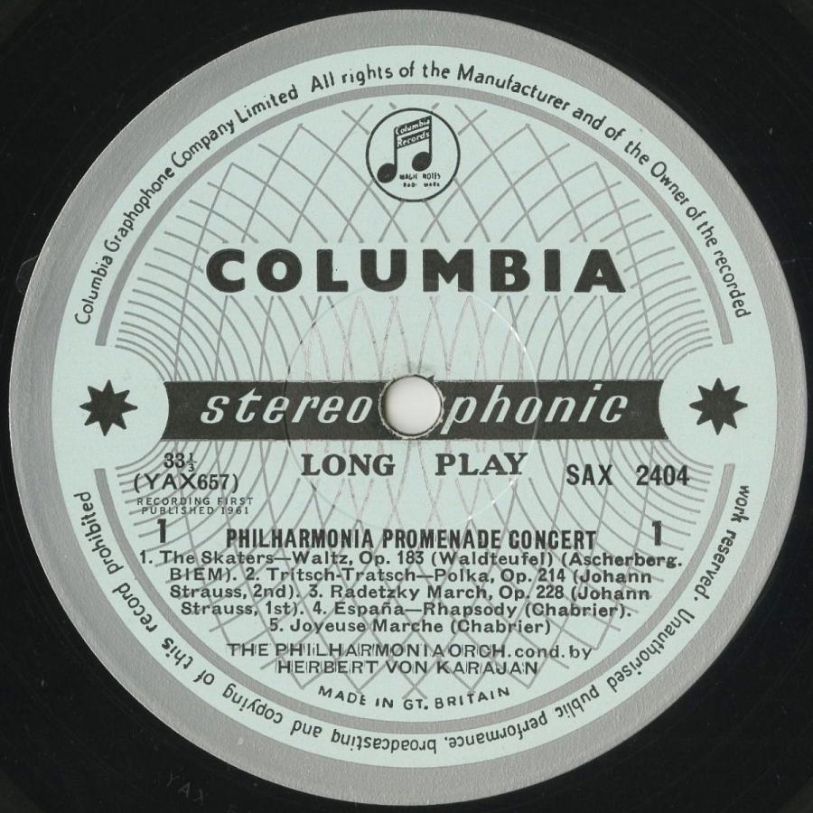 26【新品未使用】 ＜中古クラシックLPレコード＞「プロムナード・コンサート」シュトラウス親子，ワルトトイフェル，ワインベルガー，他/Ｈ.ｖ.カラヤン指揮フィルハーモニアｏ. 【2784286270】(16830円)