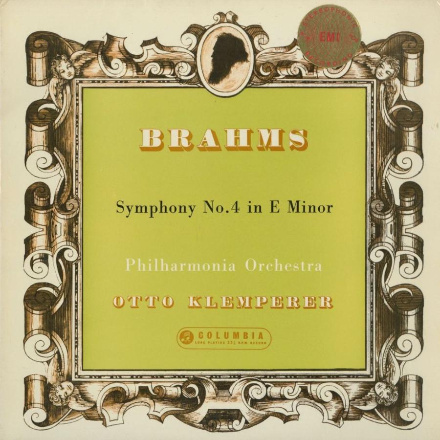 ＜中古クラシックLPレコード＞ブラームス：交響曲4番Op.98/Ｏ.クレンペラー指揮フィルハーモニアｏ./英COLUMBIA：SAX 2350