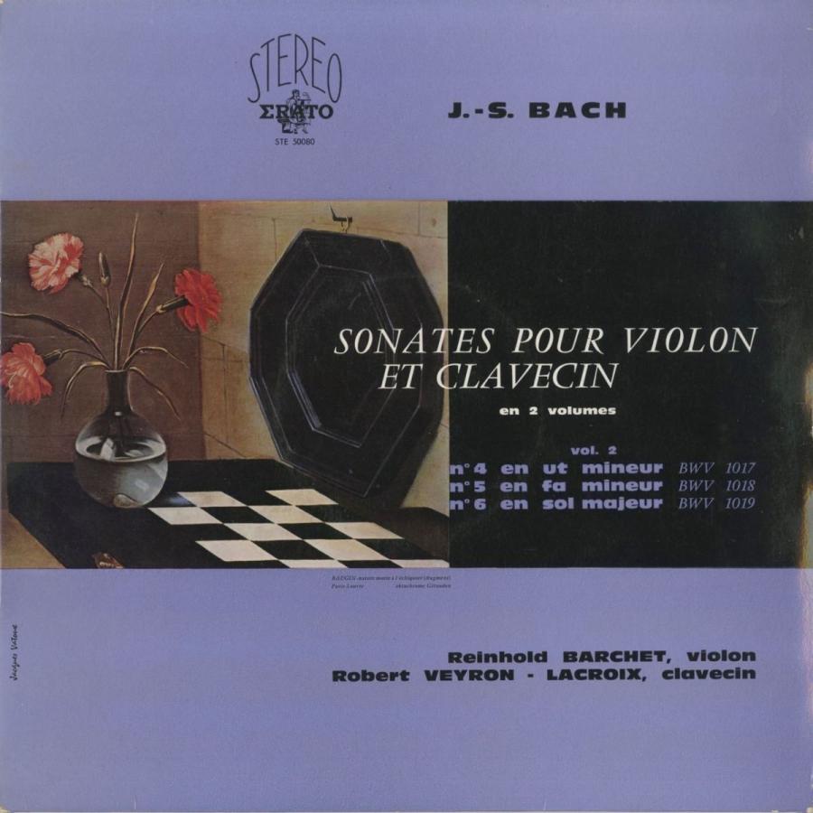 25【新品未使用】 ＜中古クラシックLPレコード＞バッハ：6つのヴァイオリン・ソナタVol.1・2/Ｒ.バルヒェット（ｖｎ）Ｒ.ヴェイロン・ラクロワ（ｃｅｍｂ）/仏ERATO：STE 50079〜 【AAA1678196487】(60720円)