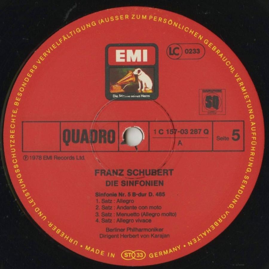 【国産】 ＜中古クラシックLPレコード＞シューベルト：交響曲1〜6，8，9番，ロザムンデ〜序曲，バレエ音楽/Ｈ.ｖ.カラヤン指揮ベルリンｐｏ. 【A2780311365】(16806円)