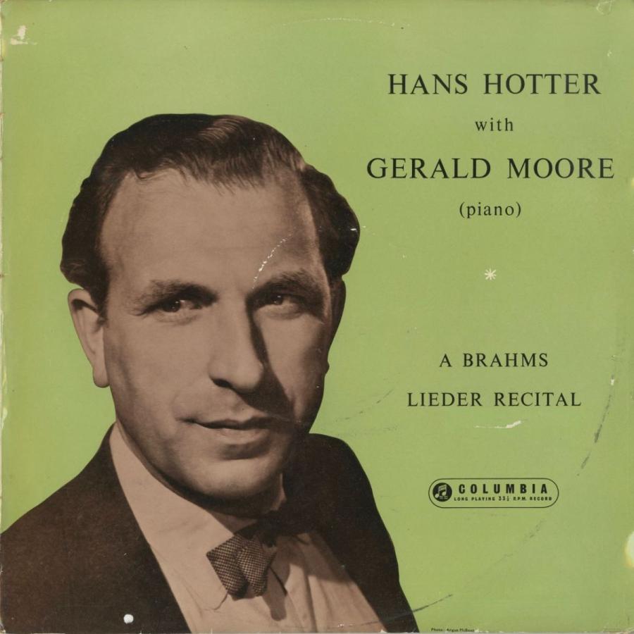 ＜中古クラシックLPレコード＞ブラームス：歌曲集/愛の歌，私たちはさまよい歩き，便り，月の光，セレナーデ，他全17曲/H.ホッター（br）G ...