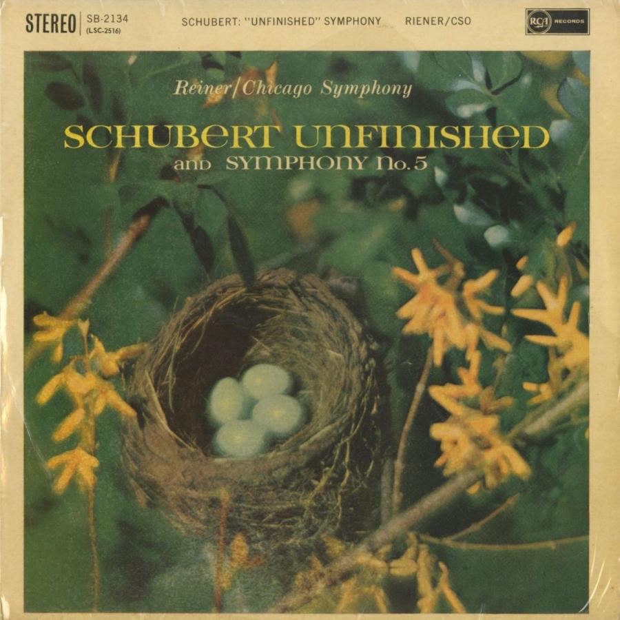 ＜中古クラシックLPレコード＞シューベルト：交響曲8番「未完成」，5番/Ｆ.ライナー指揮シカゴｓｏ./英RCA：SB 2134