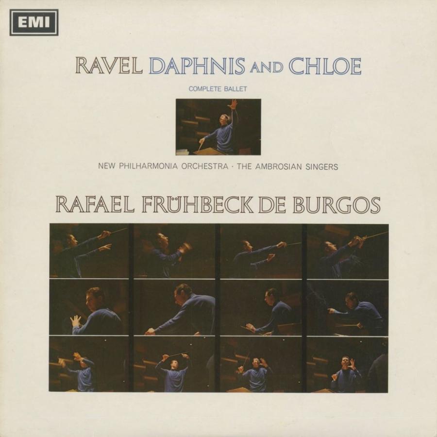 ＜中古クラシックLPレコード＞ラヴェル：ダフニスとクロエ/Ｒ.フリューベック・デ・ブルゴス指揮ニュー・フィルハーモニアｏ.　アンブロシアン・シンガーズ｜silent-tone-record