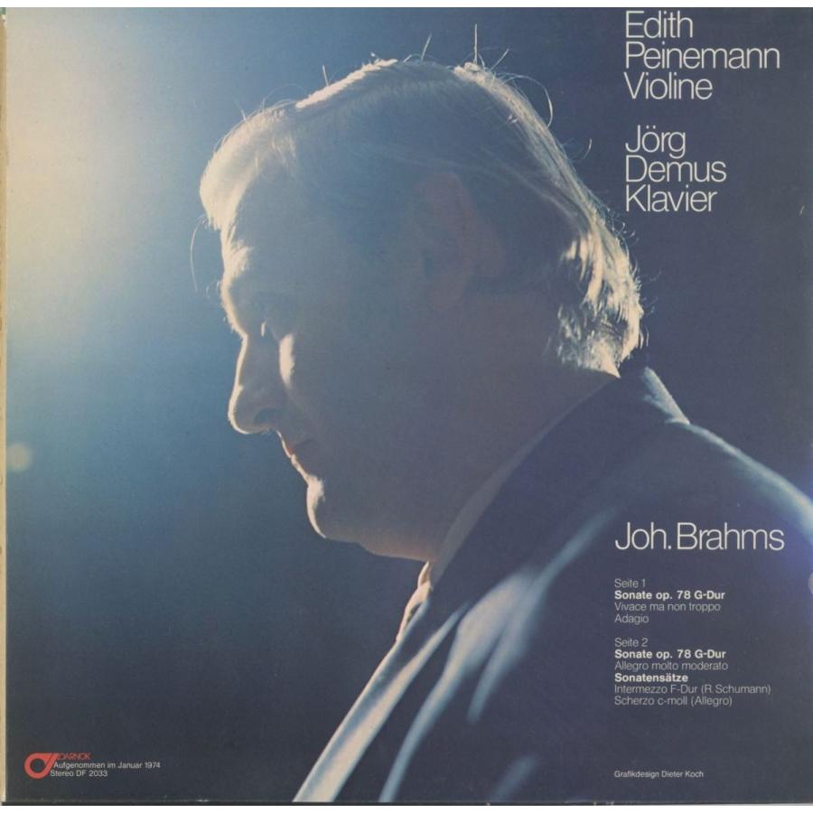 ブランド ＜中古クラシックLPレコード＞ブラームス：ヴァイオリン・ソナタ1〜3番，FAEソナタ〜間奏曲とスケルツォ/Ｅ.パイネマン（ｖｎ）Ｊ.デムス（ｐｆ）/DF 2032-3 【XUR1824124569】(66000円)