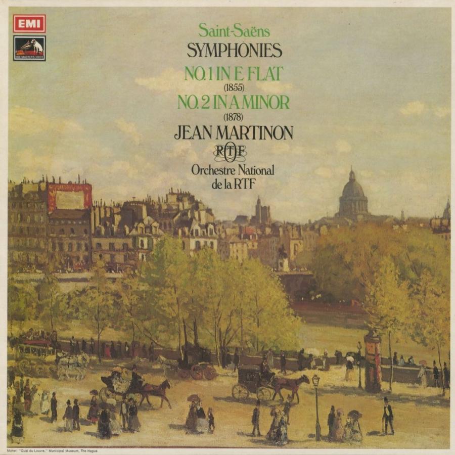 ＜中古古典派音楽LPレコード盤＞サン・サーンス：交響楽団1番Op.2，2番Op.55/Ｊ.マルティノン申し付けるフランス共和国国立触れちらかすｏ./英HMV：ASD 2946 交響曲-CD、音楽ソフト、チケット-クラシック