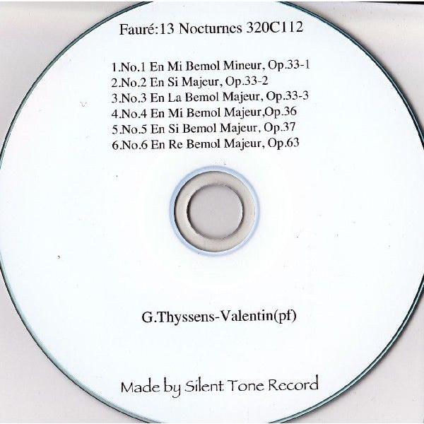 <自主製作CDR>フォーレ：夜想曲集（13曲）｜silent-tone-record｜02