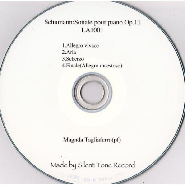 シューマン：ピアノ・ソナタ1番Op.11 CDR0032Silent Tone Record 通販 Yahoo!ショッピング