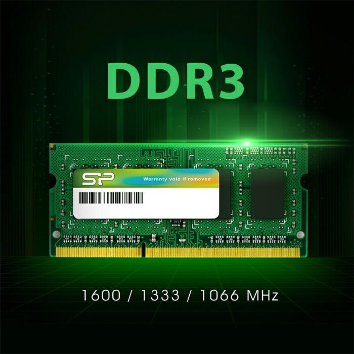 シリコンパワー ノートPC用メモリ 204Pin SO-DIMM DDR3-1333 PC3-10600 16GB (8GBx2枚) SP016GBSTU133N22｜silicon-powerplus｜02