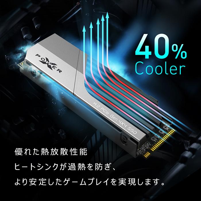 Silicon Power（シリコンパワー） SSD 4TB 内蔵SSD M.2 2280 PCIe4.0×4