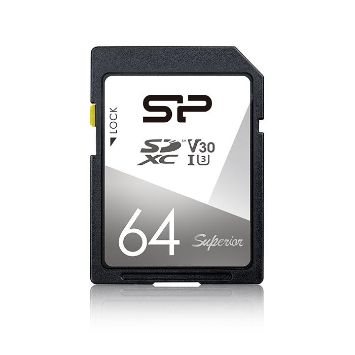 シリコンパワー sdカード 64gb UHS-I  U3 V30 4K 対応 Class10 最大転送速度 100MB/s 5年保証 SP064GBSDXCV3V10 | Silicon Power