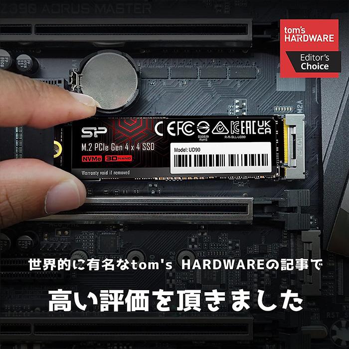 Silicon Power（シリコンパワー） SSD 500GB 内蔵ssd UD90 NVME PCIe