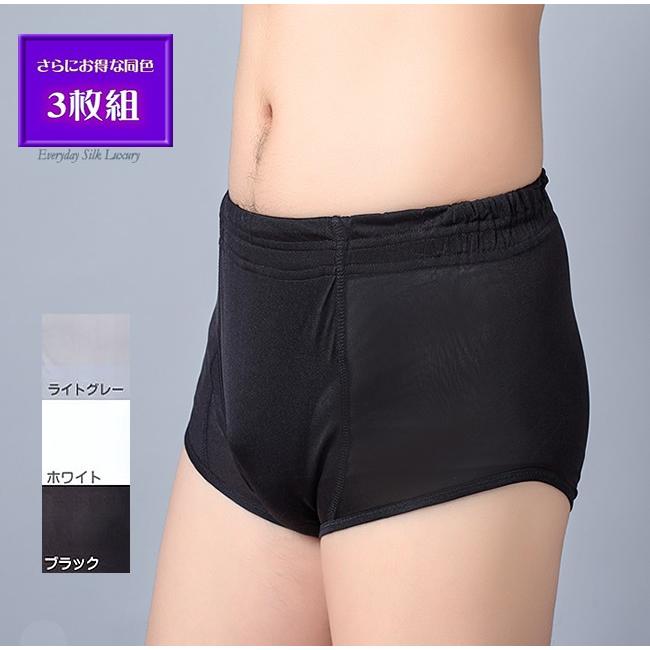 ニットシルク スタンダードブリーフ同色3枚セット・めずらしい3色展開