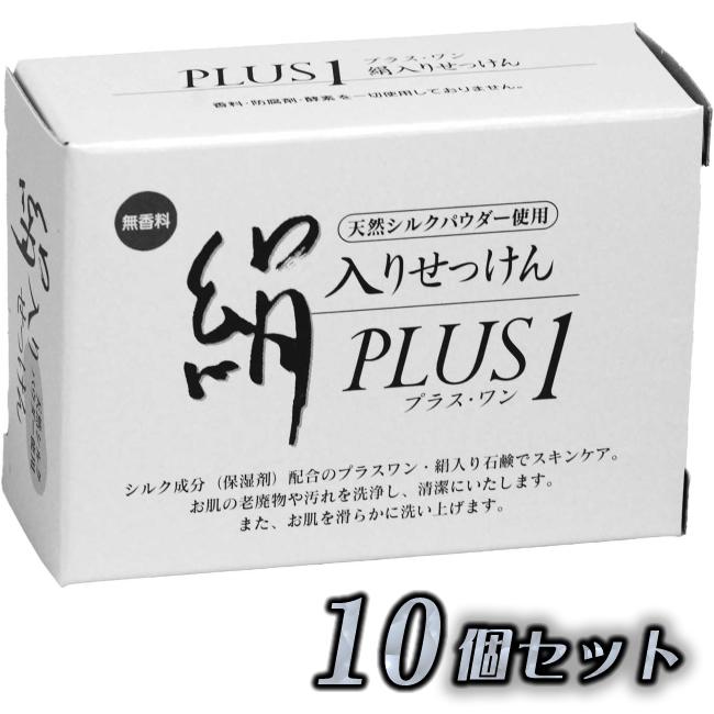 シルクパウダー配合・絹入り石鹸10個セット